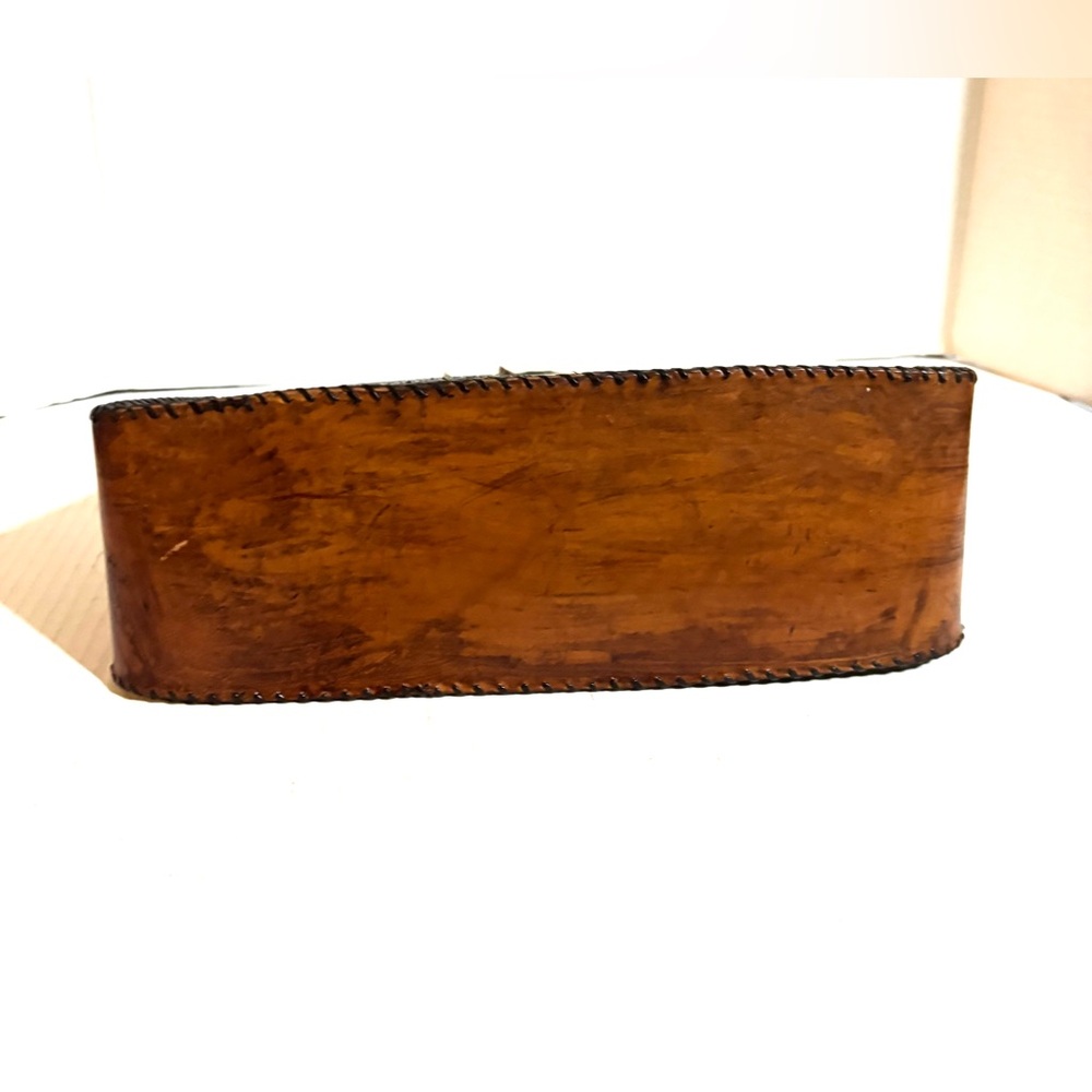 Vintage Brown Snake-skin leather with Shoulder Strap - Picture 3 of 6